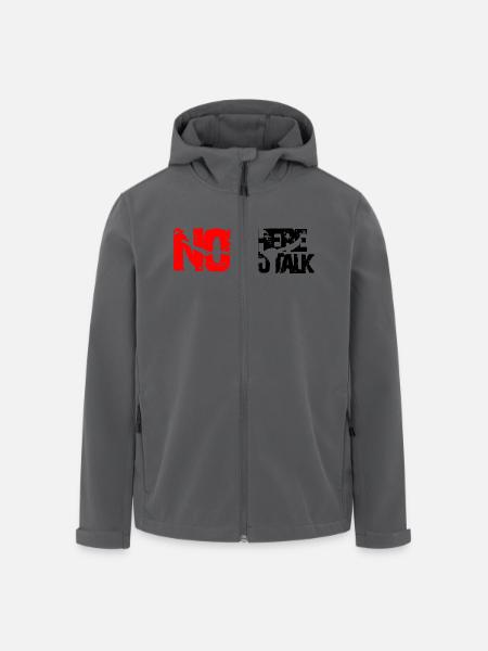 not here to talk - Recycelte Männer Softshell-Jacke von Stanley/Stella - Anthrazit
