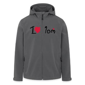 I heart Mom - Recycelte Männer Softshell-Jacke von Stanley/Stella - Anthrazit - Vorne - AI Model Male 185 light (185cm)