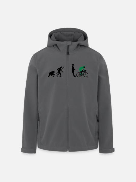 evolution_radfahrer_052012_d_2c - Recycelte Männer Softshell-Jacke von Stanley/Stella - Anthrazit
