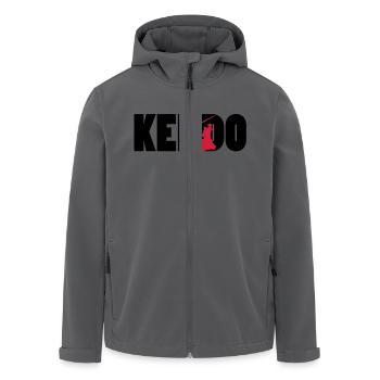 Kendo! - Recycelte Männer Softshell-Jacke von Stanley/Stella - Anthrazit - Vorne - AI Model Male 185 light (185cm)