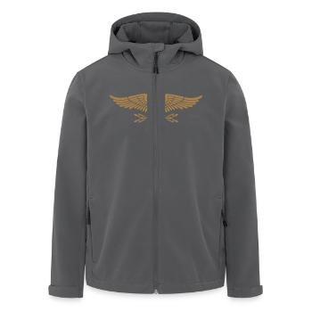 Adler Roms - Recycelte Männer Softshell-Jacke von Stanley/Stella - Anthrazit - Vorne - AI Model Male 185 light (185cm)