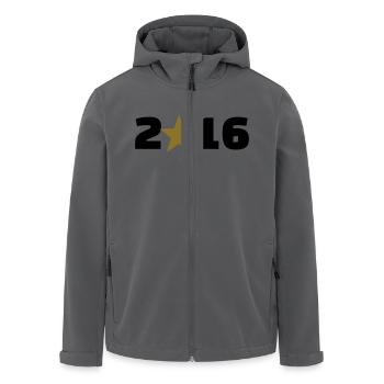 2016 - Recycelte Männer Softshell-Jacke von Stanley/Stella - Anthrazit - Vorne - AI Model Male 185 light (185cm)