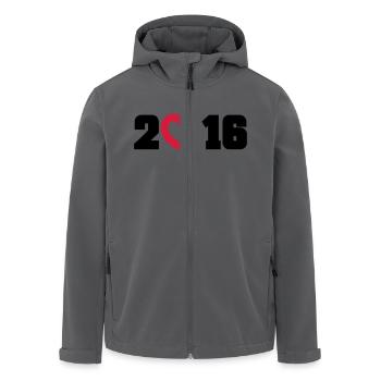 2016 - Recycelte Männer Softshell-Jacke von Stanley/Stella - Anthrazit - Vorne - AI Model Male 185 light (185cm)