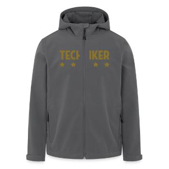 Techniker Heimwerker Reparateur Bastler Mechaniker - Recycelte Männer Softshell-Jacke von Stanley/Stella - Anthrazit - Vorne - AI Model Male 185 light (185cm)
