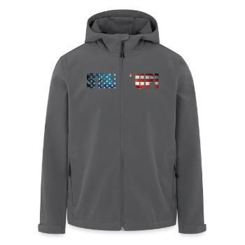 Startup - Recycelte Männer Softshell-Jacke von Stanley/Stella - Anthrazit - Vorne - AI Model Male 185 light (185cm)