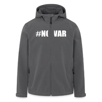 No war - Recycelte Männer Softshell-Jacke von Stanley/Stella - Anthrazit - Vorne - AI Model Male 185 light (185cm)