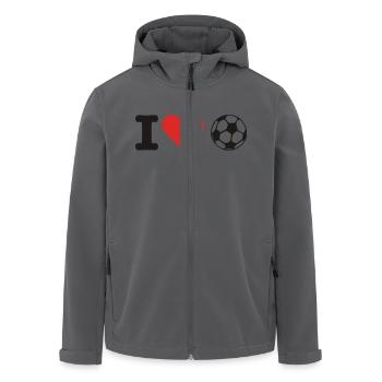 Fussball - Fußball - Recycelte Männer Softshell-Jacke von Stanley/Stella - Anthrazit - Vorne - AI Model Male 185 light (185cm)