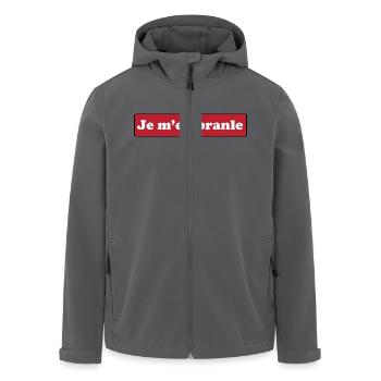 Ich Bewegung - Recycelte Männer Softshell-Jacke von Stanley/Stella - Anthrazit - Vorne - AI Model Male 185 light (185cm)