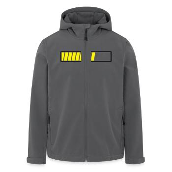 Ladebalken Loading Bar dauer zeit wird geladen Uni - Recycelte Männer Softshell-Jacke von Stanley/Stella - Anthrazit - Vorne - AI Model Male 185 light (185cm)