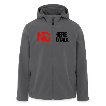 not here to talk - Recycelte Männer Softshell-Jacke von Stanley/Stella - Anthrazit - Vorne - AI Model Male 185 light (185cm)