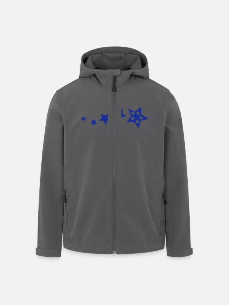 stars2 - Recycelte Männer Softshell-Jacke von Stanley/Stella - Anthrazit