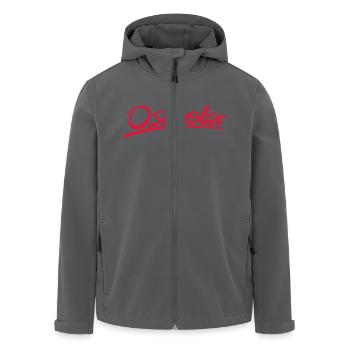 Ost Tiroler Schriftzug - Recycelte Männer Softshell-Jacke von Stanley/Stella - Anthrazit - Vorne - AI Model Male 185 light (185cm)