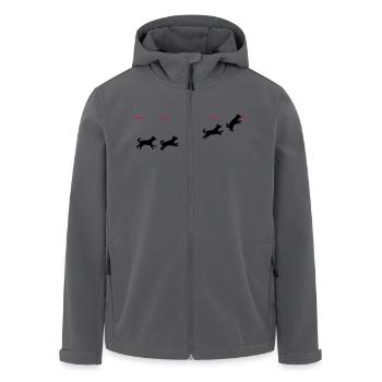 Frisbee dog - Recycelte Männer Softshell-Jacke von Stanley/Stella - Anthrazit - Vorne - AI Model Male 185 light (185cm)