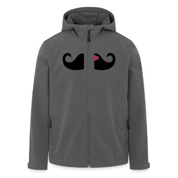 Mustache Bart - Recycelte Männer Softshell-Jacke von Stanley/Stella - Anthrazit - Vorne - AI Model Male 185 light (185cm)
