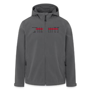 S-Meter - Recycelte Männer Softshell-Jacke von Stanley/Stella - Anthrazit - Vorne - AI Model Male 185 light (185cm)