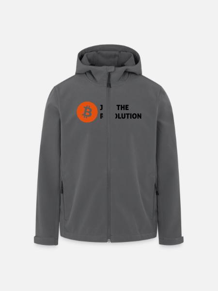 bitcoin - Recycelte Männer Softshell-Jacke von Stanley/Stella - Anthrazit