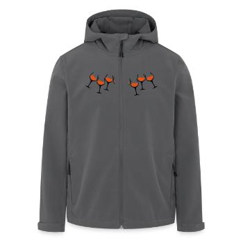 rotwein glaeser - Recycelte Männer Softshell-Jacke von Stanley/Stella - Anthrazit - Vorne - AI Model Male 185 light (185cm)