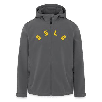 Oslo - Recycelte Männer Softshell-Jacke von Stanley/Stella - Anthrazit - Vorne - AI Model Male 185 light (185cm)