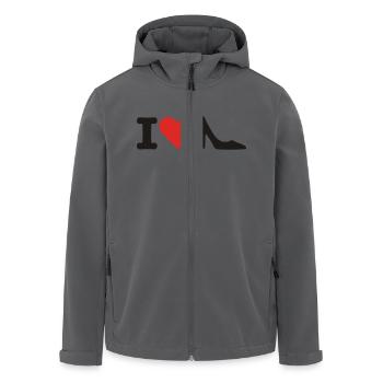 Schuhe - Recycelte Männer Softshell-Jacke von Stanley/Stella - Anthrazit - Vorne - AI Model Male 185 light (185cm)