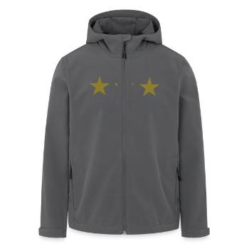 Sterne - Recycelte Männer Softshell-Jacke von Stanley/Stella - Anthrazit - Vorne - AI Model Male 185 light (185cm)