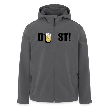 Bier-Durst zum Feiern - Recycelte Männer Softshell-Jacke von Stanley/Stella - Anthrazit - Vorne - AI Model Male 185 light (185cm)