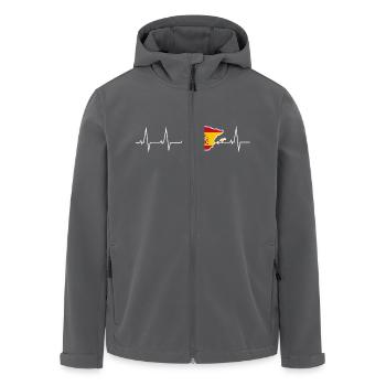 Ich liebe Spanien - Herzschlag - Recycelte Männer Softshell-Jacke von Stanley/Stella - Anthrazit - Vorne - AI Model Male 185 light (185cm)