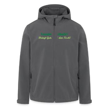 Landwirtschaft - Recycelte Männer Softshell-Jacke von Stanley/Stella - Anthrazit - Vorne - AI Model Male 185 light (185cm)