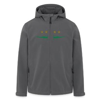 Propeller-Flugzeug - Recycelte Männer Softshell-Jacke von Stanley/Stella - Anthrazit - Vorne - AI Model Male 185 light (185cm)