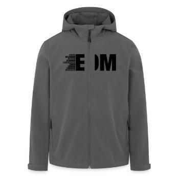 ELECTRO,DUBSTEP,EDM,MUSIC,DANCE,ELECTRONIC,MINIMAL - Recycelte Männer Softshell-Jacke von Stanley/Stella - Anthrazit - Vorne - AI Model Male 185 light (185cm)