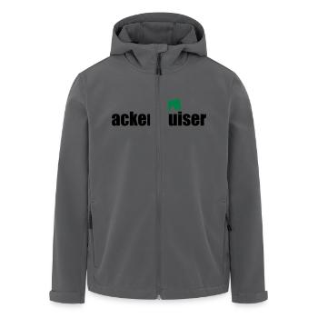Ackercruiser - Recycelte Männer Softshell-Jacke von Stanley/Stella - Anthrazit - Vorne - AI Model Male 185 light (185cm)