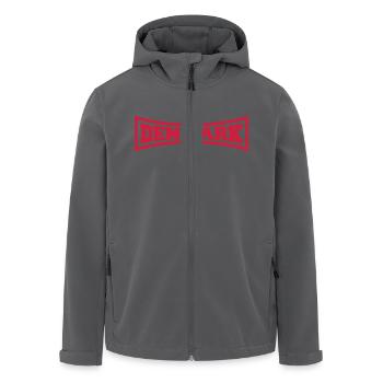 Denmark Danmark Logo - Recycelte Männer Softshell-Jacke von Stanley/Stella - Anthrazit - Vorne - AI Model Male 185 light (185cm)