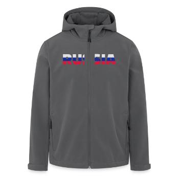 Russland - Recycelte Männer Softshell-Jacke von Stanley/Stella - Anthrazit - Vorne - AI Model Male 185 light (185cm)