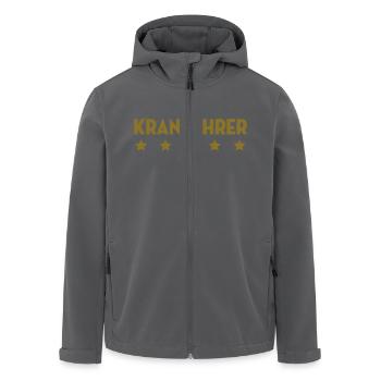 Kranführer Kran Bau Bauarbeiten Gebäude Beruf - Recycelte Männer Softshell-Jacke von Stanley/Stella - Anthrazit - Vorne - AI Model Male 185 light (185cm)