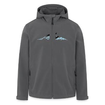 Wintersport - Snowboard - Recycelte Männer Softshell-Jacke von Stanley/Stella - Anthrazit - Vorne - AI Model Male 185 light (185cm)