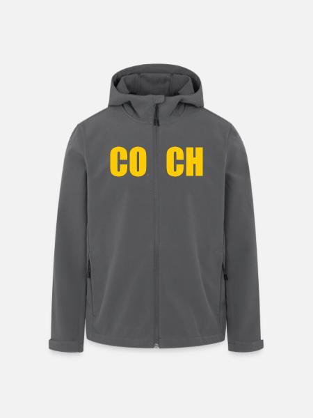 Coach - Recycelte Männer Softshell-Jacke von Stanley/Stella - Anthrazit