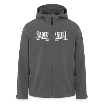 sankt pauli hamburg - Recycelte Männer Softshell-Jacke von Stanley/Stella - Anthrazit - Vorne - AI Model Male 185 light (185cm)