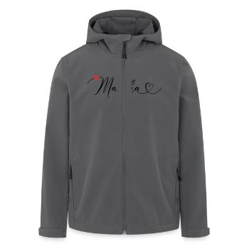Martha Name Vorname Kalligrafieherz - Recycelte Männer Softshell-Jacke von Stanley/Stella - Anthrazit - Vorne - AI Model Male 185 light (185cm)