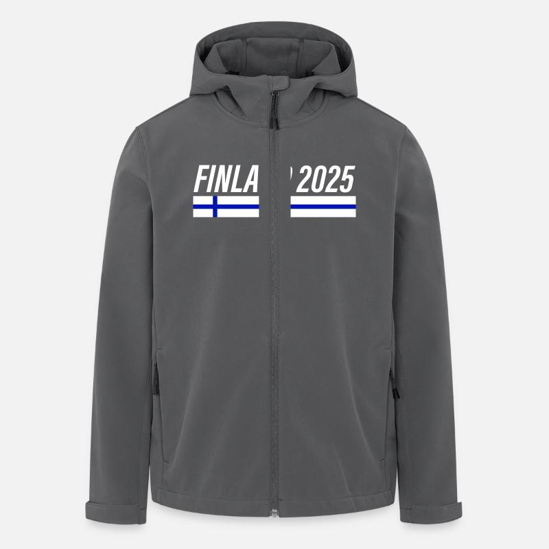 Finnland 2025 - Recycelte Männer Softshell-Jacke von Stanley/Stella - Anthrazit