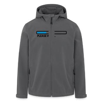 please_wait_2c - Recycelte Männer Softshell-Jacke von Stanley/Stella - Anthrazit - Vorne - AI Model Male 185 light (185cm)