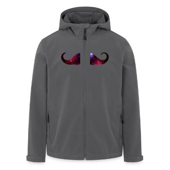 moustache universe - Recycelte Männer Softshell-Jacke von Stanley/Stella - Anthrazit - Vorne - AI Model Male 185 light (185cm)