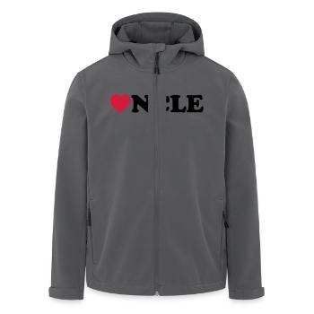 Uncle heart - Recycelte Männer Softshell-Jacke von Stanley/Stella - Anthrazit - Vorne - AI Model Male 185 light (185cm)
