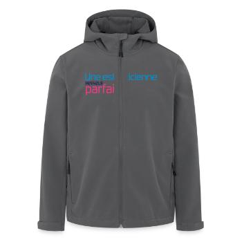 Kosmetikerin / Schönheitspflegerin / Ästhetik / - Recycelte Männer Softshell-Jacke von Stanley/Stella - Anthrazit - Vorne - AI Model Male 185 light (185cm)