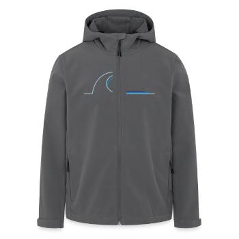 Welle - Recycelte Männer Softshell-Jacke von Stanley/Stella - Anthrazit - Vorne - AI Model Male 185 light (185cm)