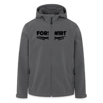 forstwirt master of the wald - Recycelte Männer Softshell-Jacke von Stanley/Stella - Anthrazit - Vorne - AI Model Male 185 light (185cm)