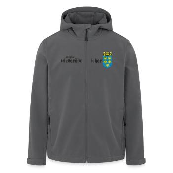 Original Niederösterreicher Geschenk Wappen Shirt - Recycelte Männer Softshell-Jacke von Stanley/Stella - Anthrazit - Vorne - AI Model Male 185 light (185cm)