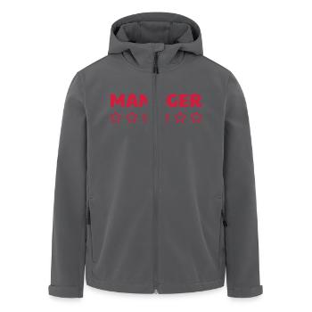 Manager / Chef / Arbeit / Job - Recycelte Männer Softshell-Jacke von Stanley/Stella - Anthrazit - Vorne - AI Model Male 185 light (185cm)