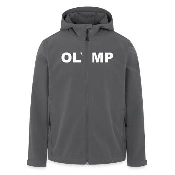 Olymp Berg der Götter und der Kräfte. Bodybuilder - Recycelte Männer Softshell-Jacke von Stanley/Stella - Anthrazit - Vorne - AI Model Male 185 light (185cm)