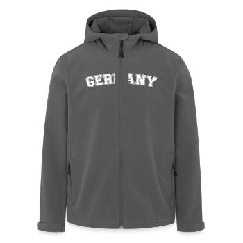 Deutschland - Recycelte Männer Softshell-Jacke von Stanley/Stella - Anthrazit - Vorne - AI Model Male 185 light (185cm)