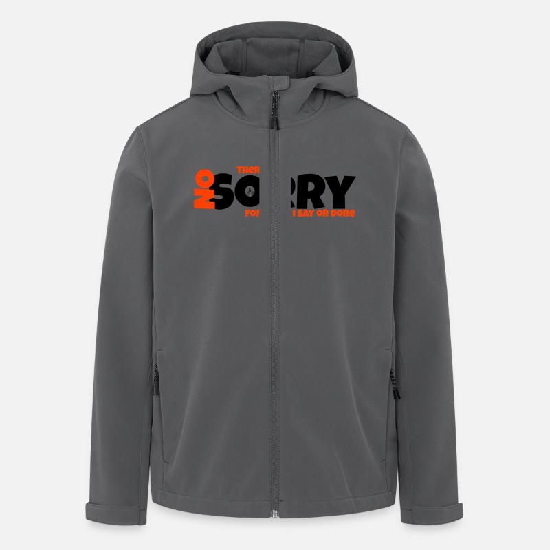 No sorry - Recycelte Männer Softshell-Jacke von Stanley/Stella - Anthrazit