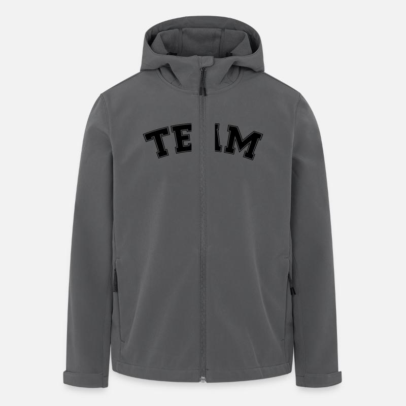 team - Recycelte Männer Softshell-Jacke Discoverer von Stanley/Stella - Anthrazit